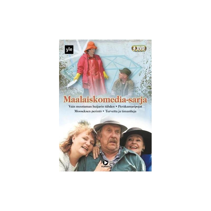 Vain muutaman huijarin tähden / Mooseksen perintö / Peräkamaripojat / Turvetta ja timantteja (Maalaiskomedia-sarja) (4 DVD)