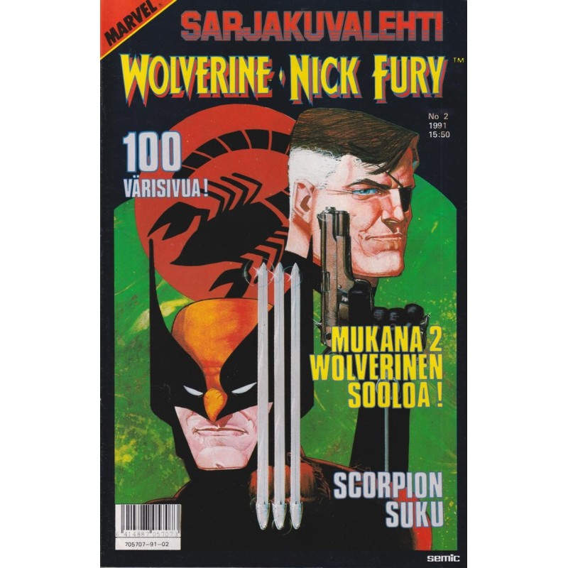 Sarjakuvalehti 2/1991 Wolverine, Nick Fury (Sarjakuva)