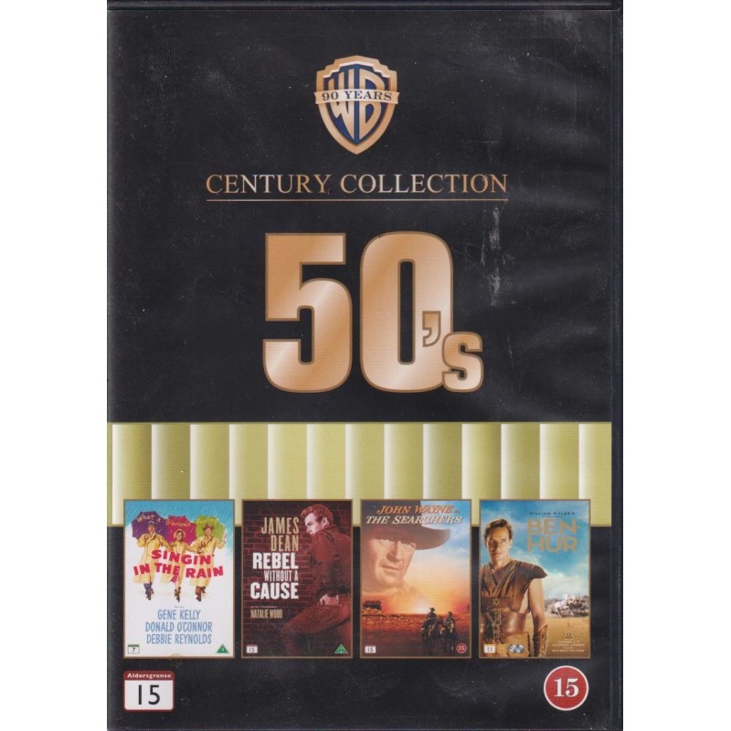 Century Collection: 50s (Singin In the Rain / Rebel Without A Cause / the Searchers / Ben-Hur) (5 DVD)
