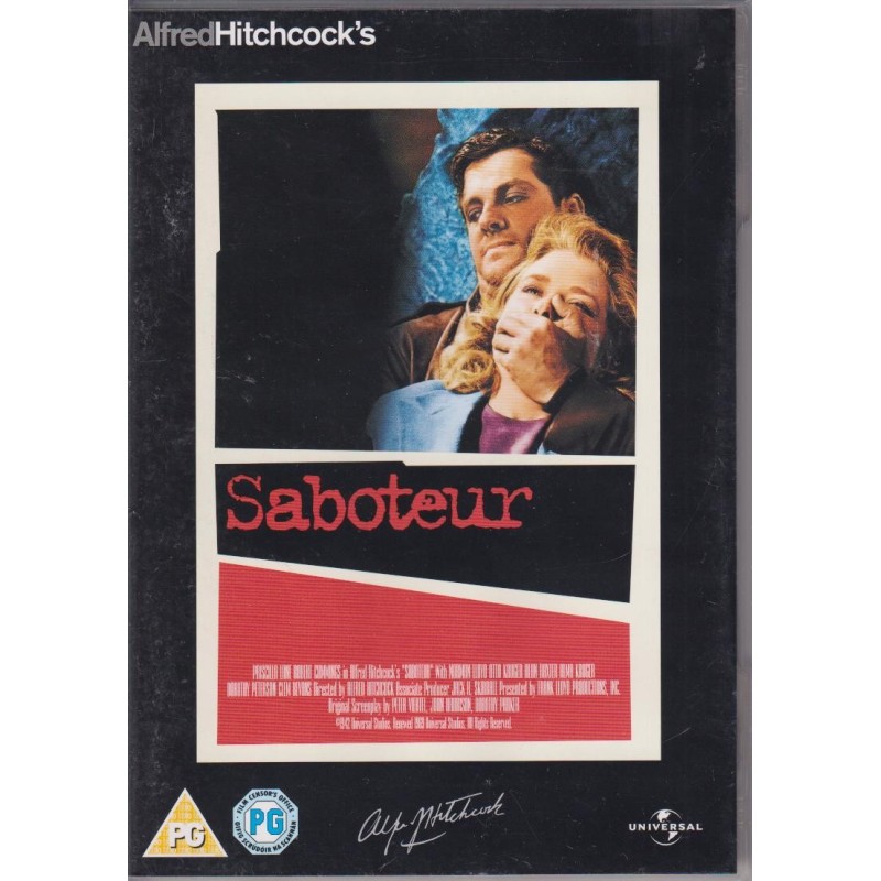 Viidennen kolonnan mies (Saboteur (1942)) (DVD)