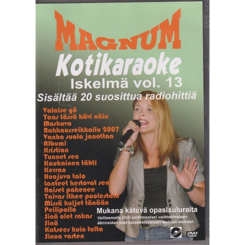 Magnum iskelmä : 20 radiohittiä : kotikaraoke. Vol. 13 (DVD)