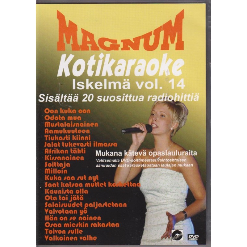 Magnum iskelmä : 20 radiohittiä : kotikaraoke. Vol. 14 (DVD)