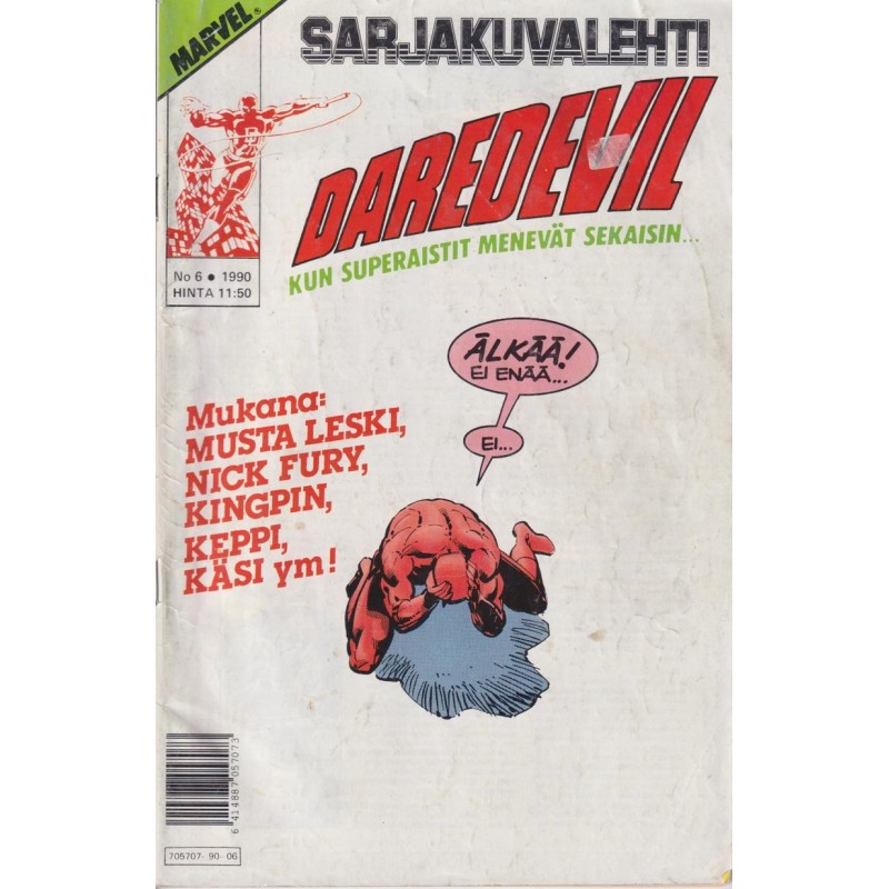 Sarjakuvalehti 6/1990 Daredevil (Comic)