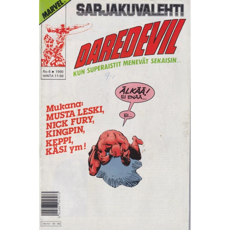 Sarjakuvalehti 6/1990 Daredevil (Comic)