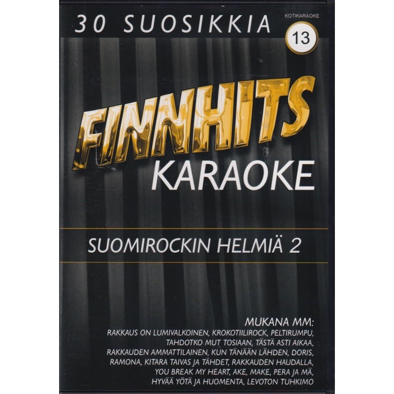 Finnhits karaoke : 13,Suomirockin helmiä 2 (DVD)