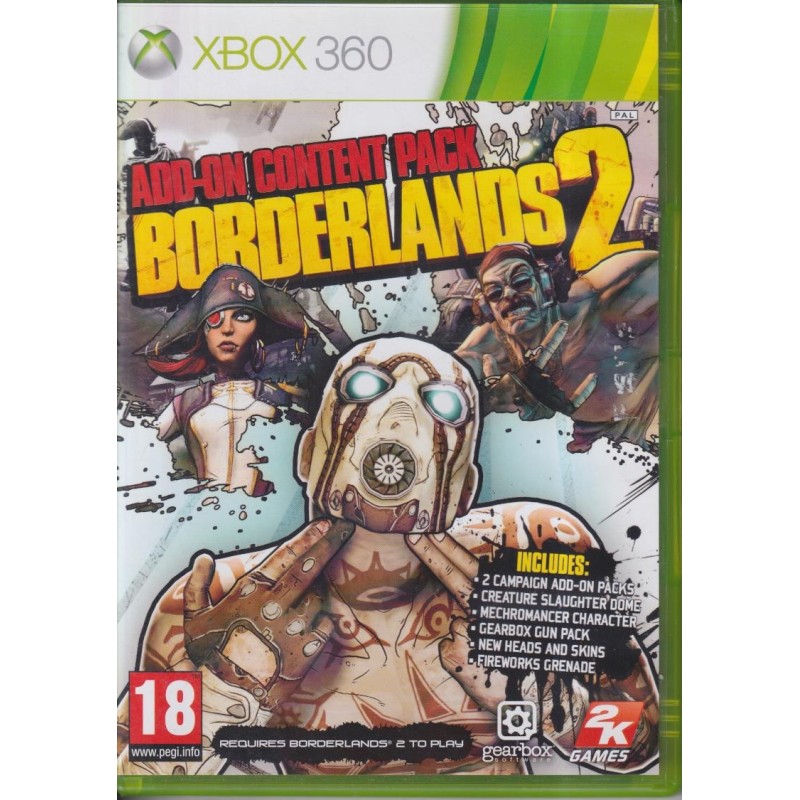 Borderlands 2 Add-on content Pack (Xbox 360)