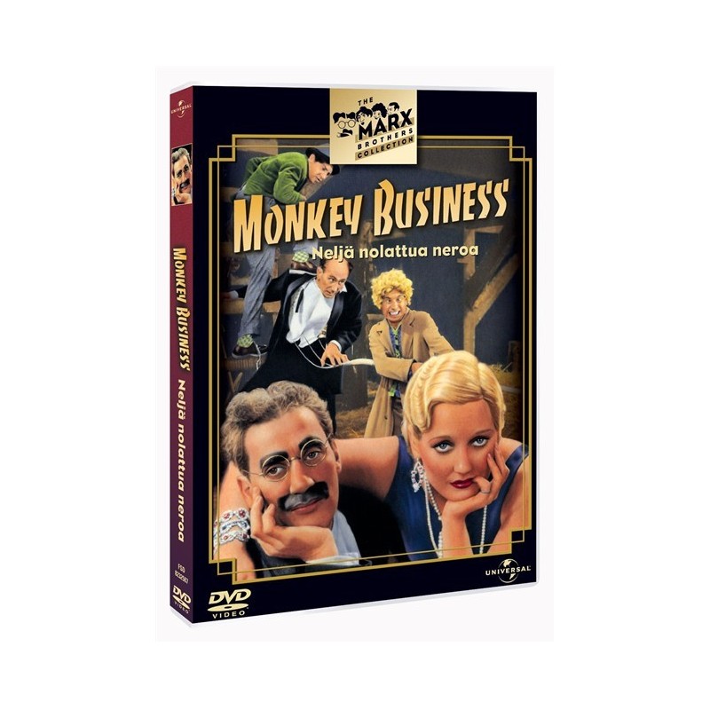 Neljä nolattua neroa (Monkey Business (1931)) (DVD)
