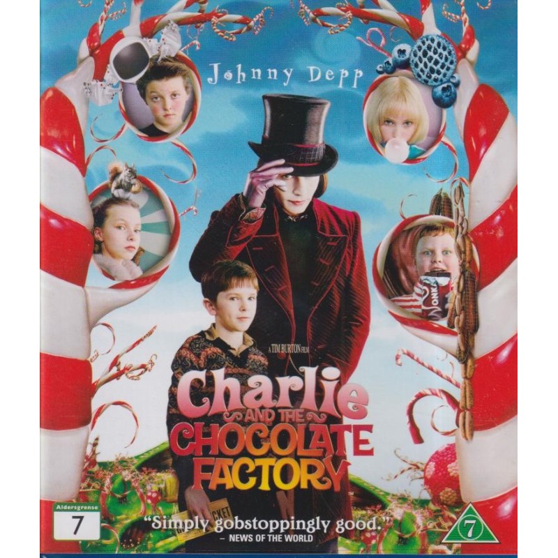 Jali ja Suklaatehdas (Charlie and the Chocolate Factory (2005)) (Blu-ray)