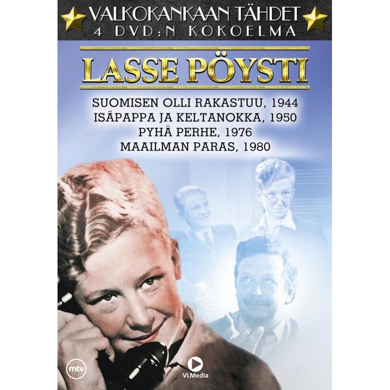 Valkokankaan Tähdet - Lasse Pöysti (4 DVD)