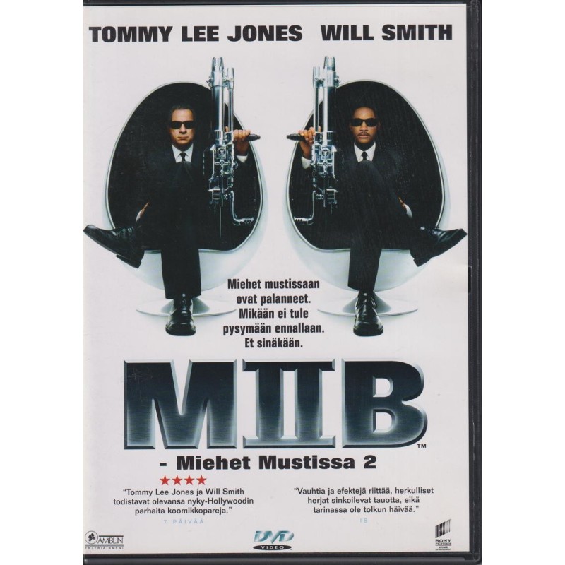 MiB2 - Miehet Mustissa 2 (Men In Black II) (DVD)