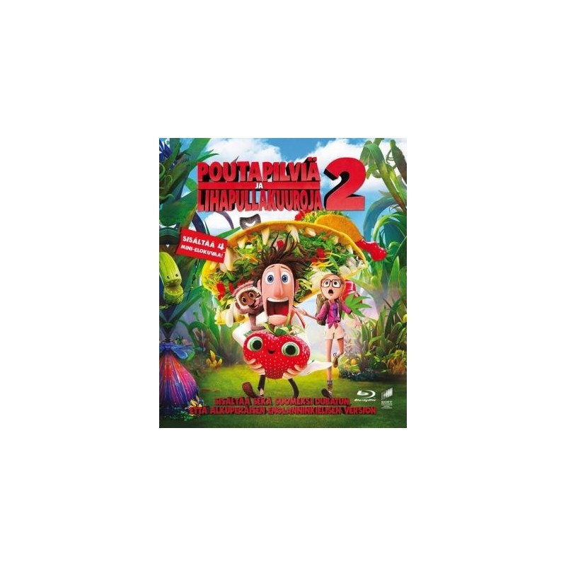 Poutapilviä ja lihapullakuuroja 2 (Cloudy with a Chance of Meatballs 2 (2013)) (Blu-ray)