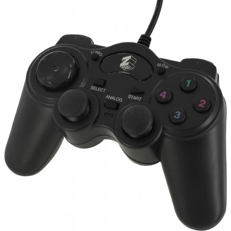 ZedLabs Wired controller for PlayStation 2 Black (PS2)