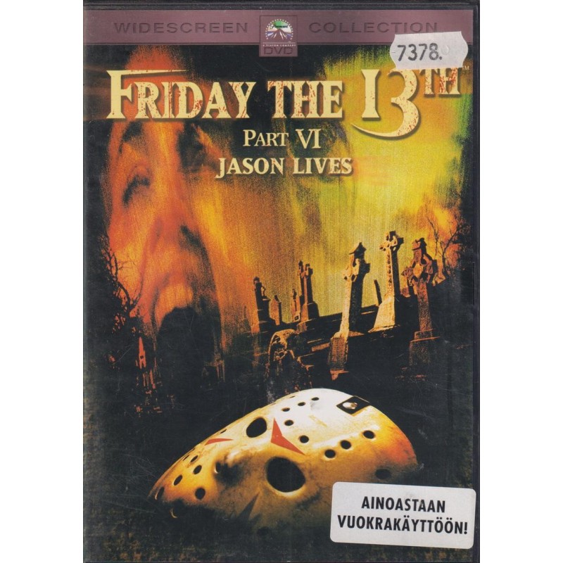 Perjantai 13. päivä 6 (Friday The 13th - Part 6 - Jason Lives) (DVD)