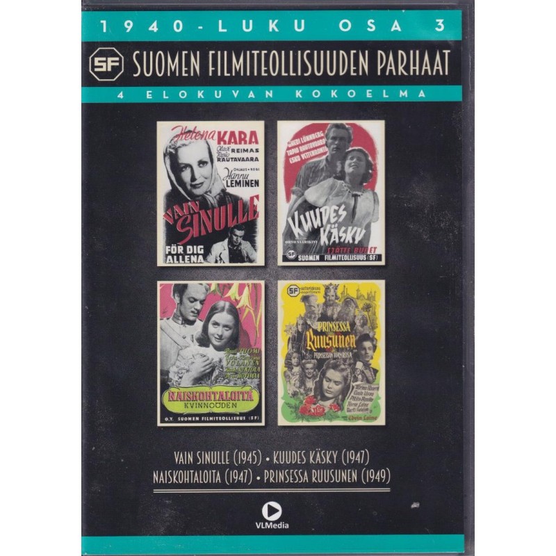 Suomen Filmiteollisuuden parhaat 40-luku osa 3 (4 DVD)