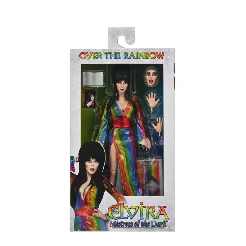 NECA Elvira, Mistress of the Dark Clothed Action Figure Over the Rainbow Elvira 20 cm (Figuuri)