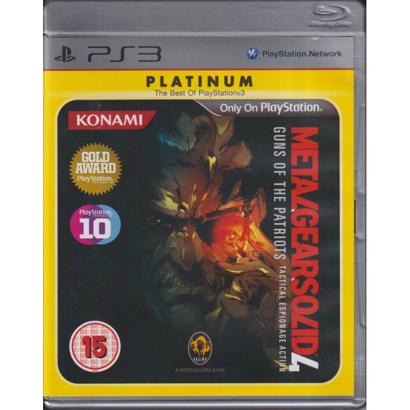Metal Gear Solid 4 - Guns of the Patriots (Platinum) (PS3)