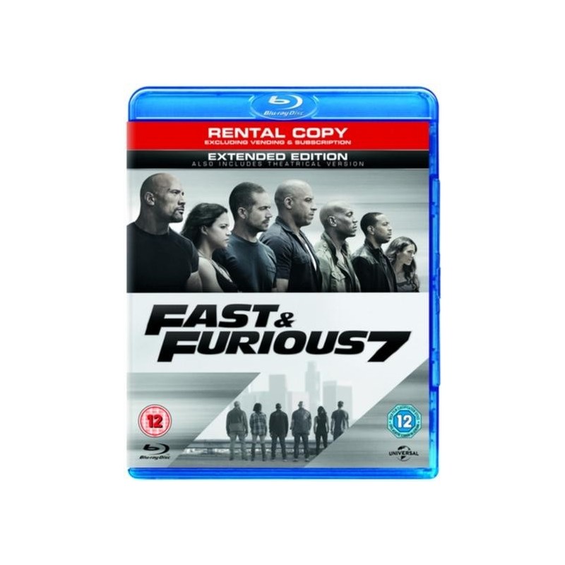 Fast & Furious 7 - Extended Edition (2014) (Blu-ray)