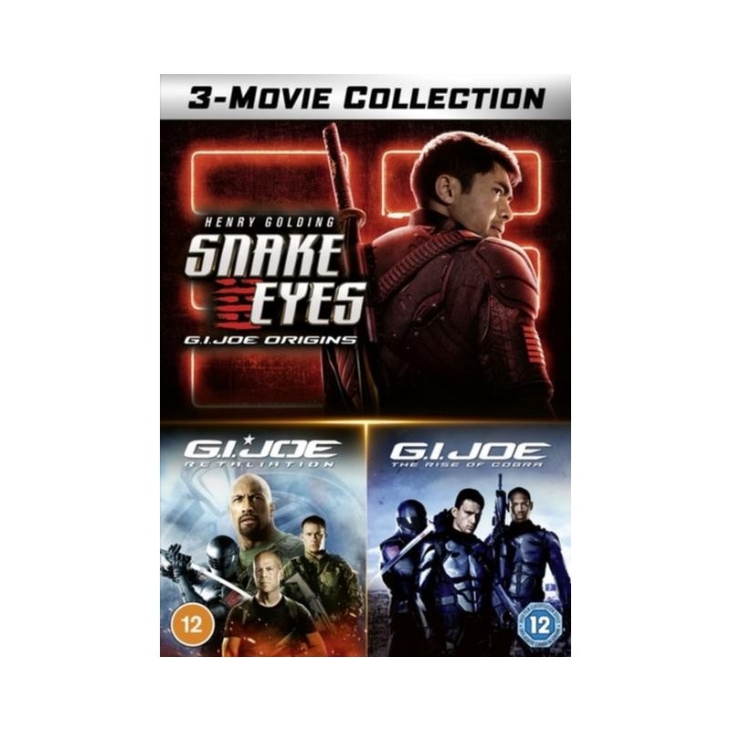 G.I. Joe/G.I. Joe: Retaliation/Snake Eyes: G.I. Joe Origins (2021) (3 DVD)