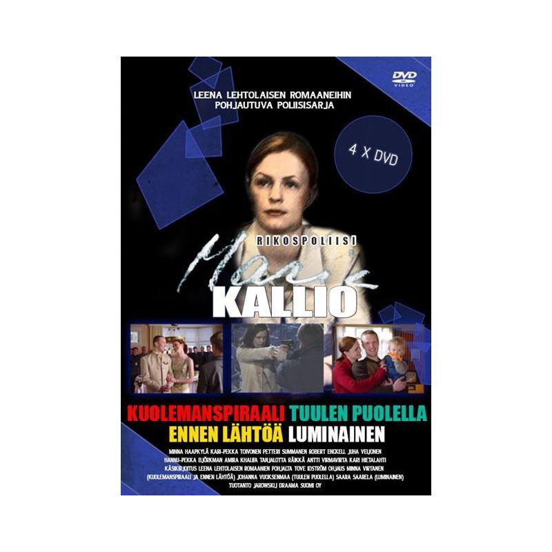 Kuolemanspiraali, Tuulen puolella, Ennen lähtöä, Luminainen (Rikospoliisi Maria Kallio kokoelma) (4 DVD)