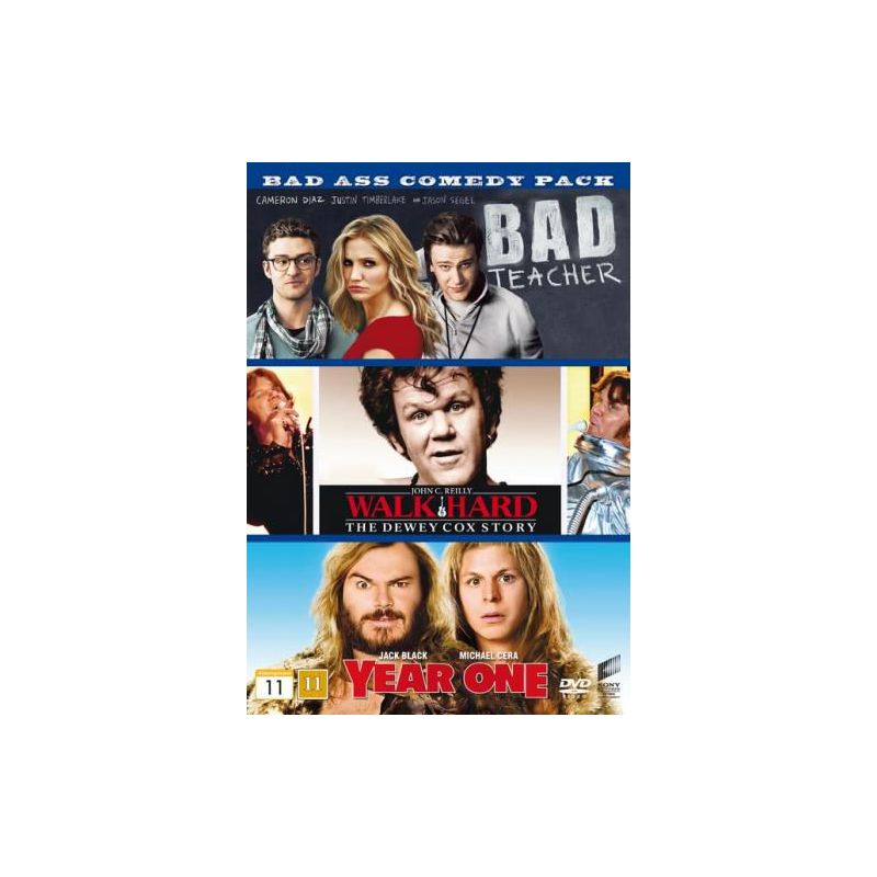 BAD TEACHER / WALK HARD / YEAR ONE (Bad Ass Comedy Pack 3) (3 DVD)
