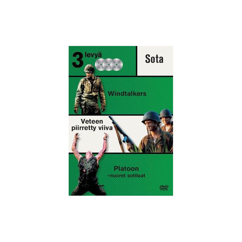 Windtalkers / Veteen piiretty viiva / Platoon (3 DVD)