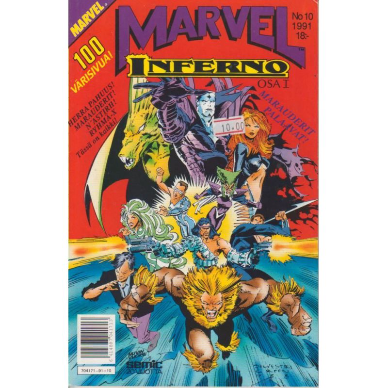 Marvel 10/1991 Inferno osa 1 (Sarjakuva)