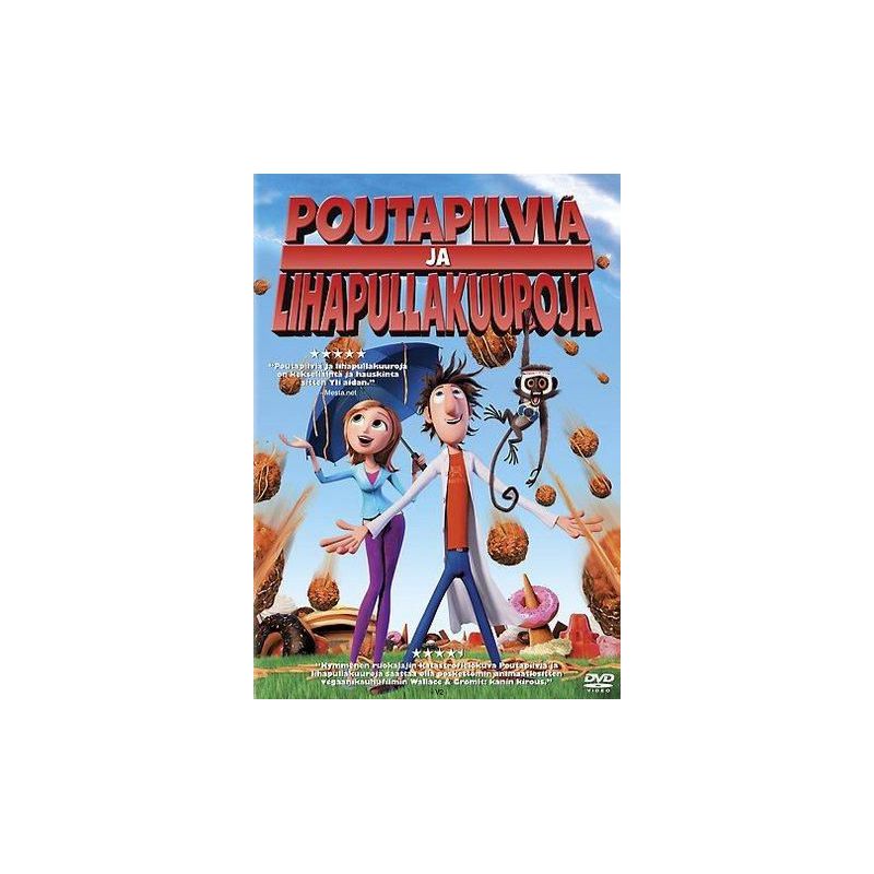 Poutapilviä ja lihapullakuuroja  (Cloudy with a Chance of Meatballs (2009)) (DVD)
