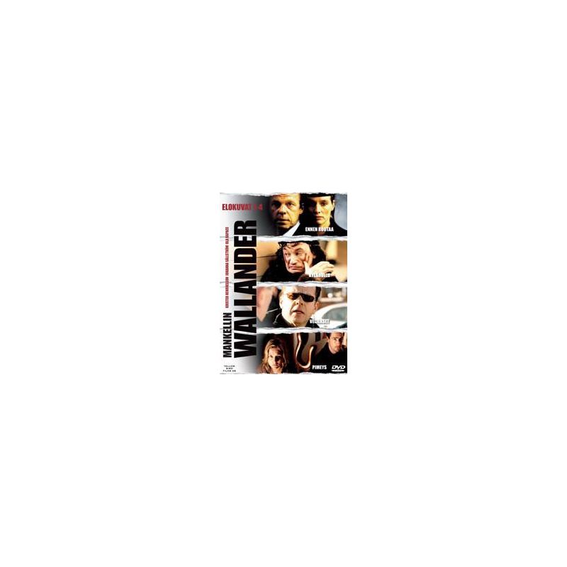 ENNEN ROUTAA, KYLÄHULLU, VELJEKSET, PIMEYS (Mankellin Wallander elokuvat 1-4) (DVD)