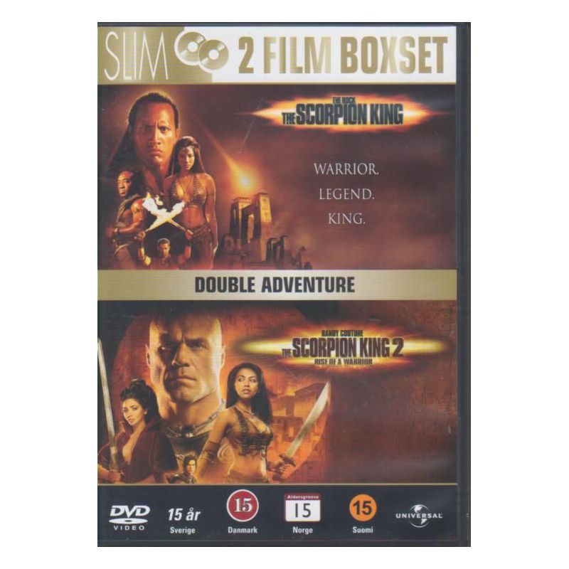 Skorpionikuningas 1 - 2 (Scorpion King, The / Scorpion King 2, The: Rise of a Warrior) (2 DVD)
