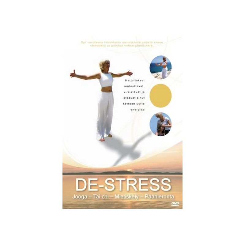 De-Stress Jooga-Tai chi-Mietiskely-Päähieronta (DVD)