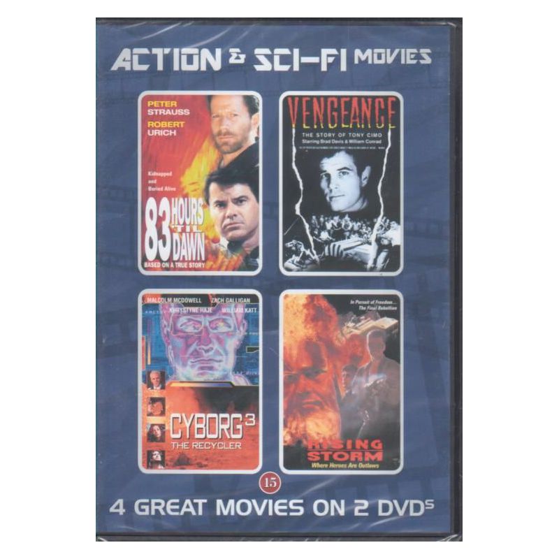 83 hours til dawn / vengeance / cyborg 3 / rising storm (DVD)