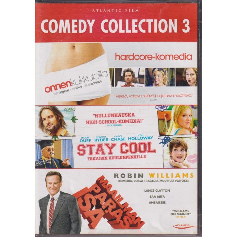 ONNEN KUKKULOILLA / STAY COOL / MAAILMAN PARAS ISÄ (FINDING BLISS / STAY COOL / WORLDS GREATEST DAD) (3 DVD)