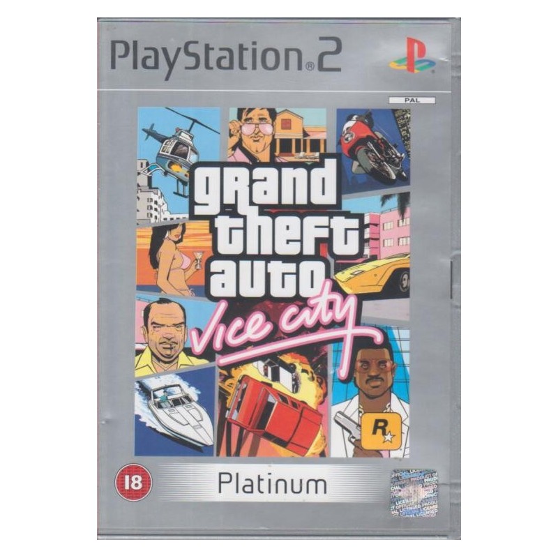 Grand Theft Auto: Vice City - Platinum (PS2)